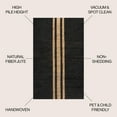 thumbnail image 3 of JONATHAN Y NATURAL FIBER 3 x 5 Area Rug, Olivier Rustic Farmhouse Stripe Jute - Black/Natural, NRF200B-3, 3 of 7