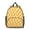 Orange and Cream, variant on Black and White Checkered Pattern Backpack for School, Cute School Bag with Adjustable Shoulder Straps and Padded Back, 13.8"x11.4"x6"