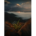 thumbnail image 2 of Behzad, Majid 15x18 White Modern Wood Framed Museum Art Print Titled - Mount Damavand In Spring, 2 of 4