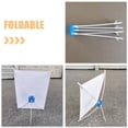thumbnail image 3 of IBASETOY 10Pcs Compact White Desktop Poster Stand Foldable A4 Display Rack for Home and Office Use, 3 of 8