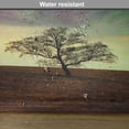 thumbnail image 6 of Ambesonne Tree Place Mats Set of 4, Surreal Sky Field Ombre, Standard Size, Blue Lime Brown, 6 of 6