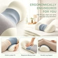 thumbnail image 6 of Memory Foam Lumbar Support Pillow, Ergonomic Lower Back Cushion for Back, 6 of 6