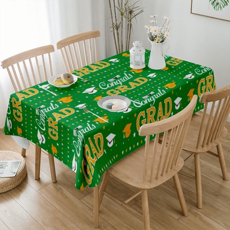 

2023 Graduation DecorationTablecloth Marble Pattern Elastic Edge Can Wipe Indoor/Outdoor Dining Table Cover(#120 M-54x72 )