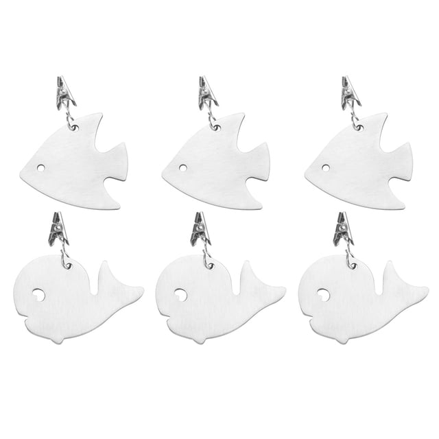 Clip de pesas para mantel o cortinas, juego de pesas para mantel con colgante navideño, perfecto para decoración del hogar, 6 uds.