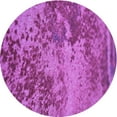 thumbnail image 1 of Ahgly Company Machine Washable Indoor Round Transitional Bright Neon Pink Purple Area Rugs, 5' Round, 1 of 7