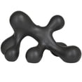 thumbnail image 6 of 13" x 7" Black Porcelain Molecule Abstract Sculpture, by CosmoLiving by Cosmopolitan, 6 of 7