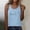 Light Blue, variant on Women Tank Top Letter Graphic Racerback Crew Neck Summer Vest Breathable Womens Camisole White L