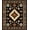 Black, Pattern 1, variant on Flatwoven High Traffic Area Rug, Dynamic Black and Brown Geometric Styles, Non Slip, Stain Resistant, Washable Area Rugs for Living Room, Bedroom(Black, 4X6)