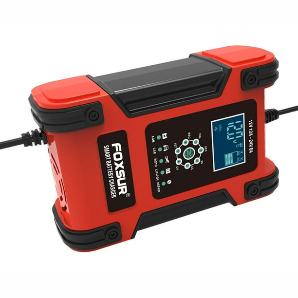 Car Battery Chargers 12A 24V6A Full Automatic Smart Battery