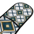 thumbnail image 4 of Yayeee Double Oven Mitt Kitchen Heat Resistant Baking 35" x7" Quilted Glove, Gold Geometric Pattern, 4 of 6