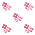 thumbnail image 1 of Minnieouse 10x Tijeras de peluquero Tijeras Anillo de dedo Empuñaduras Insertos Rosa roja Type2, 1 of 1