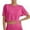 b-Hot Pink, variant on Girls Short Sleeve Crop Tops Kids Fashion Purple Athletic Crew Neck Cropped T Shirts Casual Basic Tees 9-10 Years
