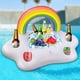thumbnail image 1 of Soporte inflable gigante para bebidas con forma de nube de arcoíris, flotador de accesorio de barra de lujo, perfecto para una fiesta en la piscina de verano Fason WMZL-1385, 1 of 7