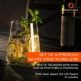 thumbnail image 2 of Stölzle Lausitz Power 12.75 Oz Stemless White Wine Glasses (Set of 4) - Lead-Free Crystal, Dishwasher Safe, Contemporary Design for Pinot Grigio & Chardonnay - Elegant Glassware for Home & Bar, 2 of 6