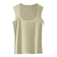 thumbnail image 4 of MEICHEN Cotton Solid U Neck Tank Tops for Women Casual Loose Fit Vest Sleeveless Tops Camisoles Underwear Summer Fall Essentials Fashion Clothing, 4 of 4