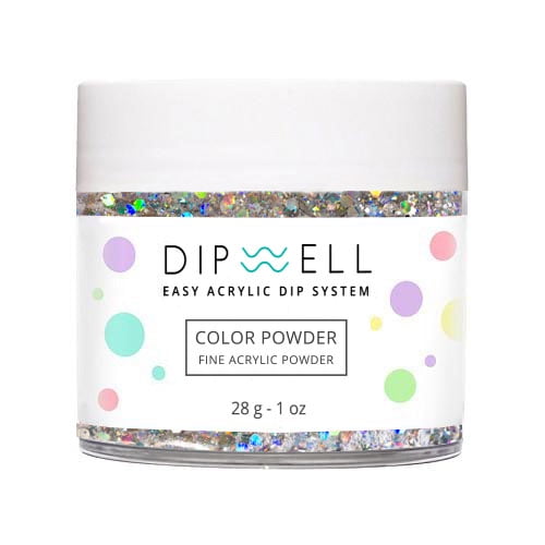 Nail Dip Powder, Glitter Color Collection, Dipping Acrylic for Any Kit or System by DipWell (GL - 16)