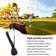 thumbnail image 3 of Bolsas para palos de Golf Speravity Plegable Portátil Rayas de colores Bandolera Gran Capacidad Desmontable Accesorios para Golf Negro Rojo, 3 of 6