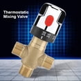 thumbnail image 4 of Solid Brass Thermostatic Valve, Temperature Control for Consistent Water, Fahrenheit Scale, US Standard Fittings, Suitable for Kitchen and Bathroom (Adjustable, 15mm), 4 of 5