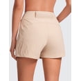 thumbnail image 2 of CRZ YOGA Women's Lightweight Hiking Shorts 4'' Stretch for Athletic Summer Travel Outdoor Golf with Zip Pockets, 2 of 5