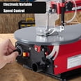 thumbnail image 2 of Variable Speed 16-Inch Scroll Saw for Woodworking – Extra Large Tilting Work Table with Built-In LED Light, 2 of 5