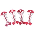 thumbnail image 3 of 4pcs Tent Stakes Pegs Aluminium Alloy  Tent Stakes With Spring BucklPortable Wind Rope Anchor Camping Tent Nail, 3 of 8