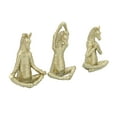 thumbnail image 2 of Sagebrook Home Resin, Set Of 3 8" No Evil Zebras, Gold, Novelty, Polyresin, Contemporary, 6"L X 4"W X 8"H, Solid Color, 2 of 6