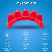 PSO-Back Massager and Muscle Release Tool, Full Back Stretcher and Massage Tool, Sunset Red