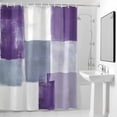 thumbnail image 4 of Gradient Style Fabric Shower Curtain Purple Gray Washable Shower Curtains for Bathroom, Waterproof Bath Curtain with Hooks Home Decor 36x72in, 4 of 8
