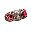 thumbnail image 1 of WREESH Creative Multicolour Cat's Eye Owl Ring Foreign Trade Unique Cute Animal Ring, 1 of 1