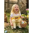 thumbnail image 6 of Loicainy Toddler Kids Girls Plaid Jumpsuits Easter Egg Sleeveless Bell-Bottom Size 12 Months to 5 Years, 6 of 9