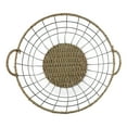 thumbnail image 6 of Better Homes & Gardens 2-Pack Round Wire Storage Baskets with Woven Trim, Black Metal, 18"D x 12"H – Decorative Organizer Bin for Pantry, Closet, Bathroom, Home Office, 6 of 6