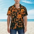 thumbnail image 4 of Daiia Daisies Hawaiian Shirt for Men Gentle Cotton Regular Short Sleeve Casual-Medium, 4 of 9