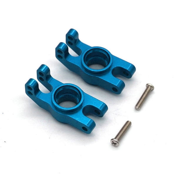 Tholdsy RCGOFOLLOW, 2 piezas, soporte de buje trasero resistente al desgaste de aleación de aluminio para bujes traseros 1/16 MJX H16 16207 Kits de construcción modelo Azul