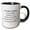 Black/White, variant on 3drose, 43 Years of Marriage 43rd Wedding Anniversary in Months Days Hours, 15oz Mug