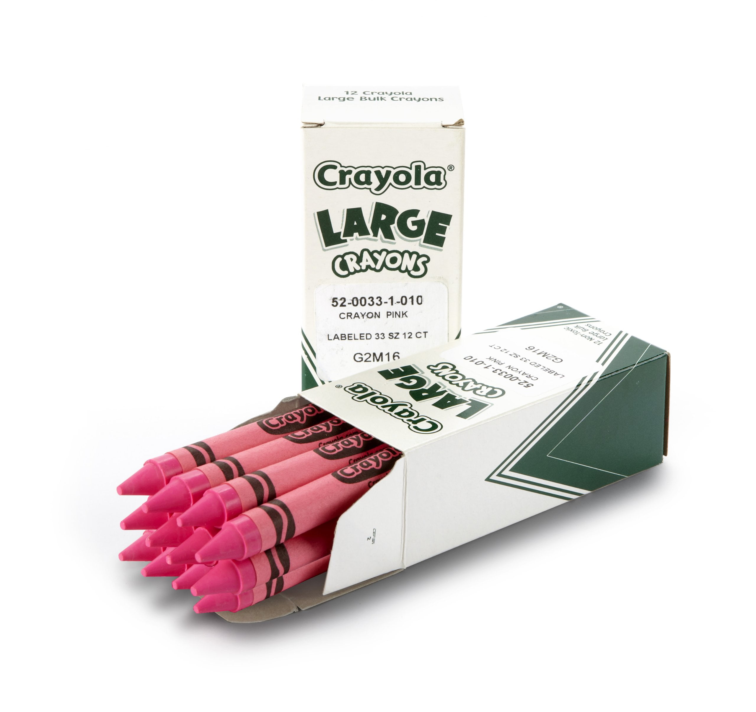 Crayola; Large Crayons, Carnation Pink; Art Tools; 12 Ct. Bulk Crayons