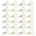 thumbnail image 2 of 100pcs Liant Clips Gold Silver Mignon Ours Forme Forte Force de Serrage Métal Évidé Longue Queue Clips, 2 of 14