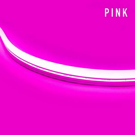 

Diode LED NEON Blaze 24V Linear LED Light Side Emitting 1.2W/ft Pink 65.6ft Spool