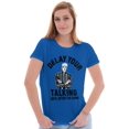 thumbnail image 4 of Delay Talking Until After Game Sports Womens Slim Fit Graphic Tee Brisco Brands L, 4 of 5