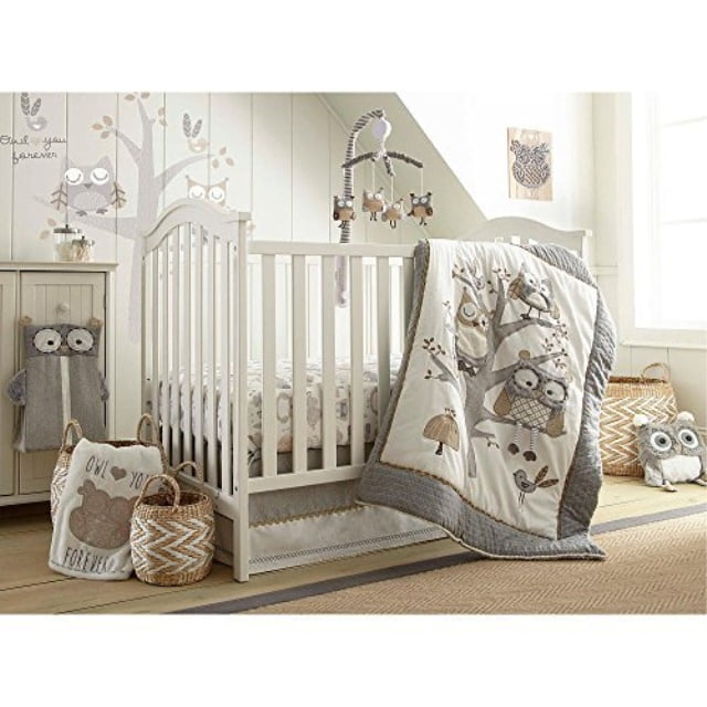 Kostbaar Voorkeursbehandeling Vorming Levtex Baby 5 Piece Nursery Bedding Sets Crib Bed with Quilt and Fitted  Sheet and Diaper Stacker and Wall Decal and - Walmart.com