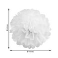 thumbnail image 6 of Efavormart 6 PCS Paper Tissue Wedding Birthday Party Banquet Event Festival Paper Flower Pom Pom - White 8 inch, 6 of 11