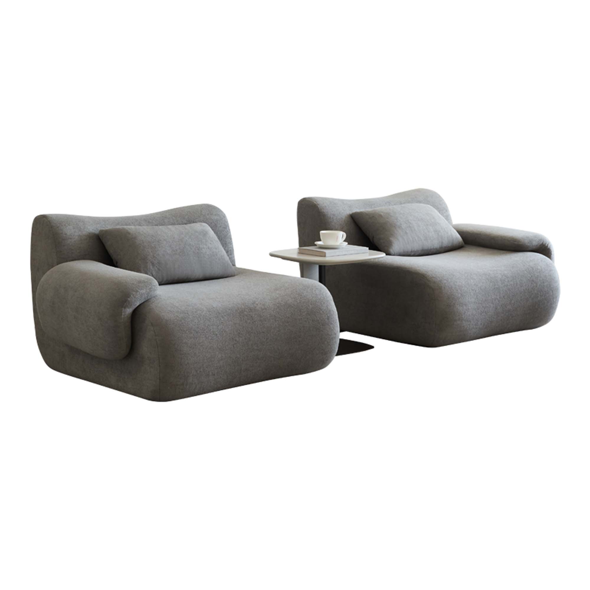 Miniyam 79" Light Grey 2-Seater Couch, Memory Foam Loveseats Modern Compression Sofa with Deep Seat, No Assembly Required Couch for Living Room Bedroom Apartment