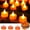 yellow, variant on Vikakiooze Halloween 24Pack Orange Tea Light Candles Battery Powered LED Tea Lights With Warm White Pumpkins For Halloween