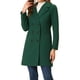 thumbnail image 4 of Abrigo largo de invierno de doble botonadura con solapa de pico para mujer INSPIRE CHIC XL verde, 4 of 6