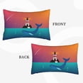 thumbnail image 4 of Balery Lighthouse and Whale Bedding Queen Pillow Cases - Envelope Closure - Soft Brushed Microfiber Fabric - Shrinkage and Fade Resistant Pillow Cases-14"x20", 4 of 9