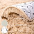 thumbnail image 7 of Soft Fluffy Area Rugs for Bedroom Kids Room Plush Shaggy Nursery Rug Furry Throw Carpets for Boys Girls, College Dorm Fuzzy Rugs Living Room Home Decorate Rug,Tan,1.3 x 2 Feet, 7 of 7