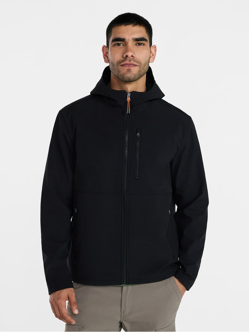 Ozark Trail Men's & Big Men's Softshell Jacket with Hood, Sizes S