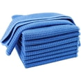thumbnail image 1 of Ultra Premium Microfiber Kitchen Dish Cloth Waffle Weave, 8 Pack (12x12 in, Blue), 1 of 5