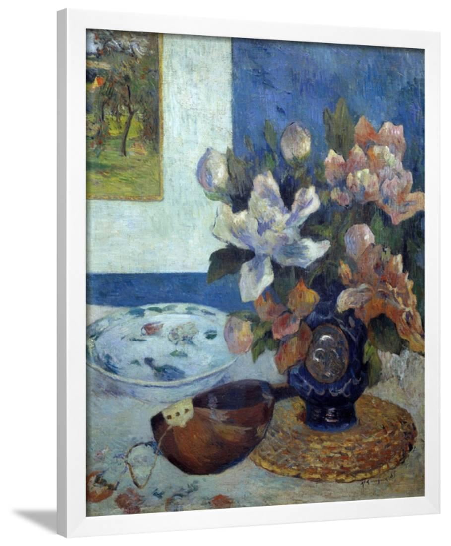 Mandolin Music Instrument /& Fruits Still Life Wall Art Decor Framed Picture