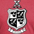 thumbnail image 3 of CafePress - Delta Chi Black And White Coat Of Arms T Shirt - Mens Tri-blend T-Shirt, 3 of 4
