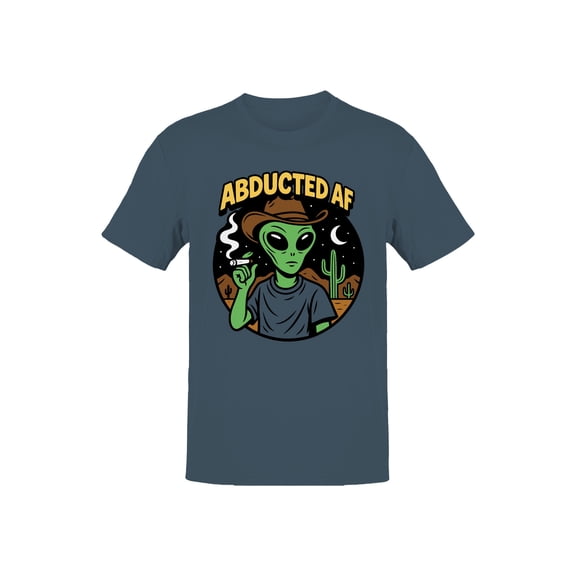 Alien Abducted Cowboy Night Men's T-shirt